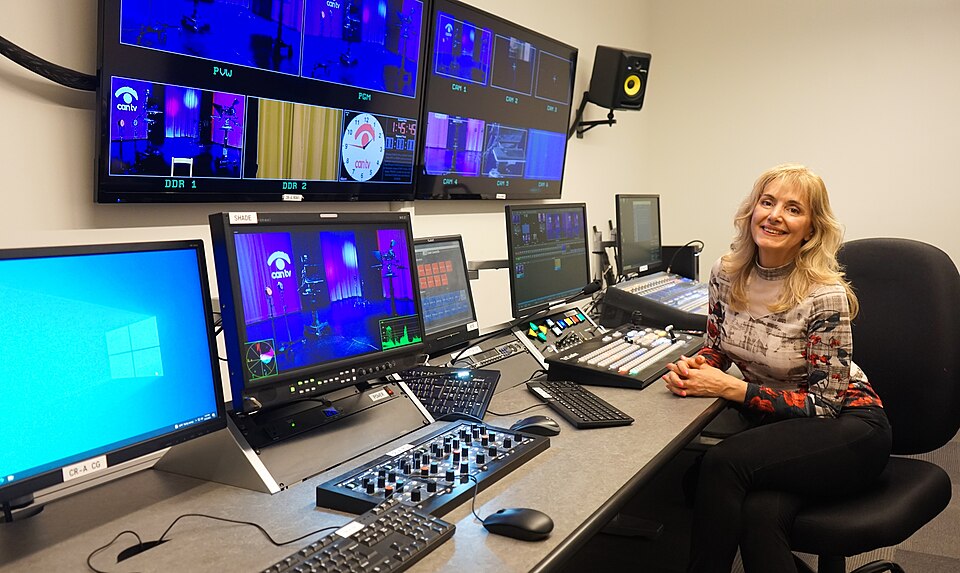 Studio de televiziune sarbesc folosit ca exemplu pentru iptv srbija